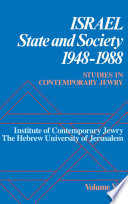 Israel : state and society, 1948-1988 /