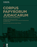 Corpus papyrorum Judaicarum /