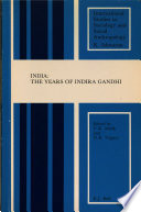 India : the years of Indira Gandhi /