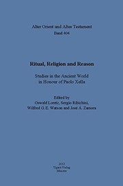 Ritual, religion and reason : studies in the ancient world in honour of Paolo Xella /