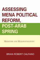 Assessing MENA political reform, post-Arab spring : mediators and microfoundations /