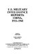 U.S. Military Intelligence reports : China, 1911-1941 [guide] /