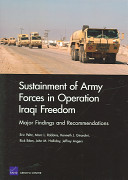 Sustainment of Army forces in Operation Iraqi Freedom : major findings and recommendations /