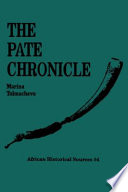 The Pate chronicle : edited and translated from MSS 177, 321, 344, and 358 of the Library of the University of Dar es Salaam /