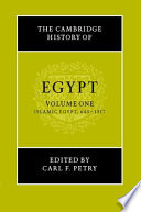 The Cambridge history of Egypt.