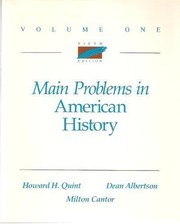 Main problems in American history /
