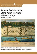 Major problems in American history : documents and essays /