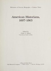 American historians, 1607-1865 /