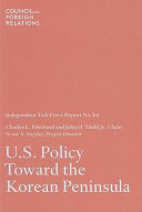 U.S. policy toward the Korean peninsula /