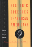 Historic speeches of African Americans /