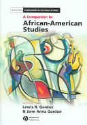 A companion to African-American studies /
