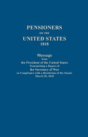 The pension list of 1820 : U.S. War Department /