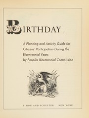 America's birthday : a planning and activity guide for citizens' participation during the bicentennial years /