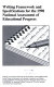 Writing framework and specifications for the 1998 National Assessment of Educational Progress.