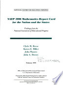 NAEP 1996 mathematics report card for the nation and the states : findings from the National Assessment of Educational Progress.