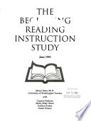 The Beginning reading instruction study /