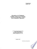 Hazardous air pollutants : profiles of noncancer toxicity from inhalation exposures.