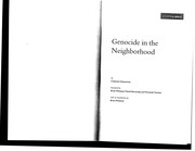 Genocide in the neighborhood /