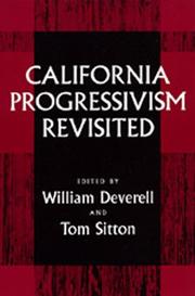 California progressivism revisited /