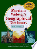 Merriam-Webster's geographical dictionary.