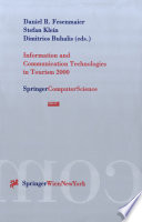 Information and communication technologies in tourism 2000 : proceedings of the international conference in Barcelona, Spain, 2000 /