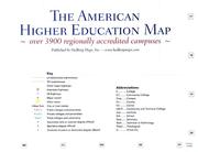 The American higher education map : over 3900 regionally accredited campuses.