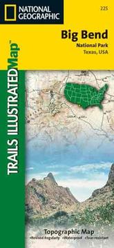 Big Bend National Park, Texas : full park map with Chisos Mountains area detail, river, backcountry and visitor info. /