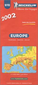 Europe, tourisme-routes-relief, carte routière et touristique : 2001, index des localités : 1:3 000 000--1 cm.=30 km. /