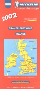 Great Britain, Ireland, motoring and tourist map : index of places: 1:1 000 000--1 cm.=10 km.--1 in.:15.8 miles /