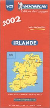 Irlande, carte routière et touristique : 2002, index des localités : 1:400 000--1 cm.=4 km.--1 in.=6.30 miles /