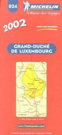 Grand-Duché de Luxembourg, carte routière et touristique : 2002, index des localités : 1:150 000--1 cm.=1,5 km. /