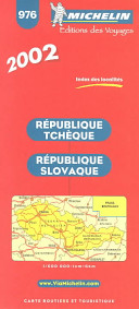 République Tchèque, République Slovaque, carte routière et touristique : 2002, index des localités : 1:600 000--1 cm.=6 km. /