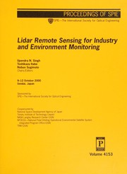 Lidar remote sensing for industry and environment monitoring : 9-12 October 2000, Sendai, Japan /