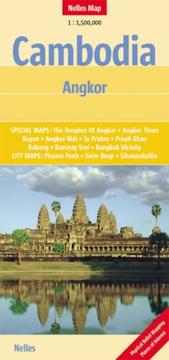 Cambodia, 1:1,500,000, Angkor : special maps, the temples of Angkor, Angkor Thom ... city maps, Phnom Penh, Siem Reap, Sihanoukville /