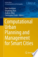 Computational Urban Planning and Management for Smart Cities /