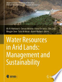 Water Resources in Arid Lands: Management and Sustainability /