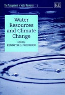 Water resources and climate change /