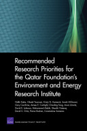 Recommended research priorities for the Qatar Foundation's Environment and Energy Research Institute /