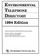 Environmental telephone directory /