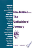 Eco-justice-- the unfinished journey /