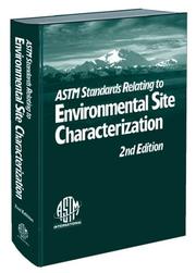 ASTM standards relating to environmental site characterization /