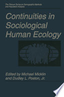 Continuities in sociological human ecology /