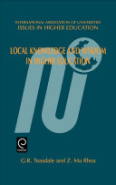 Local knowledge and wisdom in higher education /