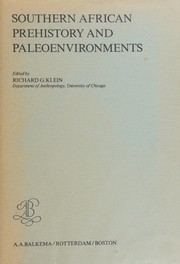 Southern African prehistory and paleoenvironments /