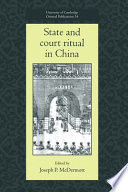 State and court ritual in China /