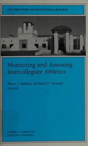Monitoring and assessing intercollegiate athletics /
