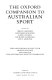 The Oxford companion to Australian sport /