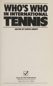 Who's who in international tennis /