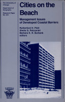 Cities on the beach : management issues of developed coastal barriers /