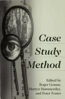 Case study method : key issues, key texts /